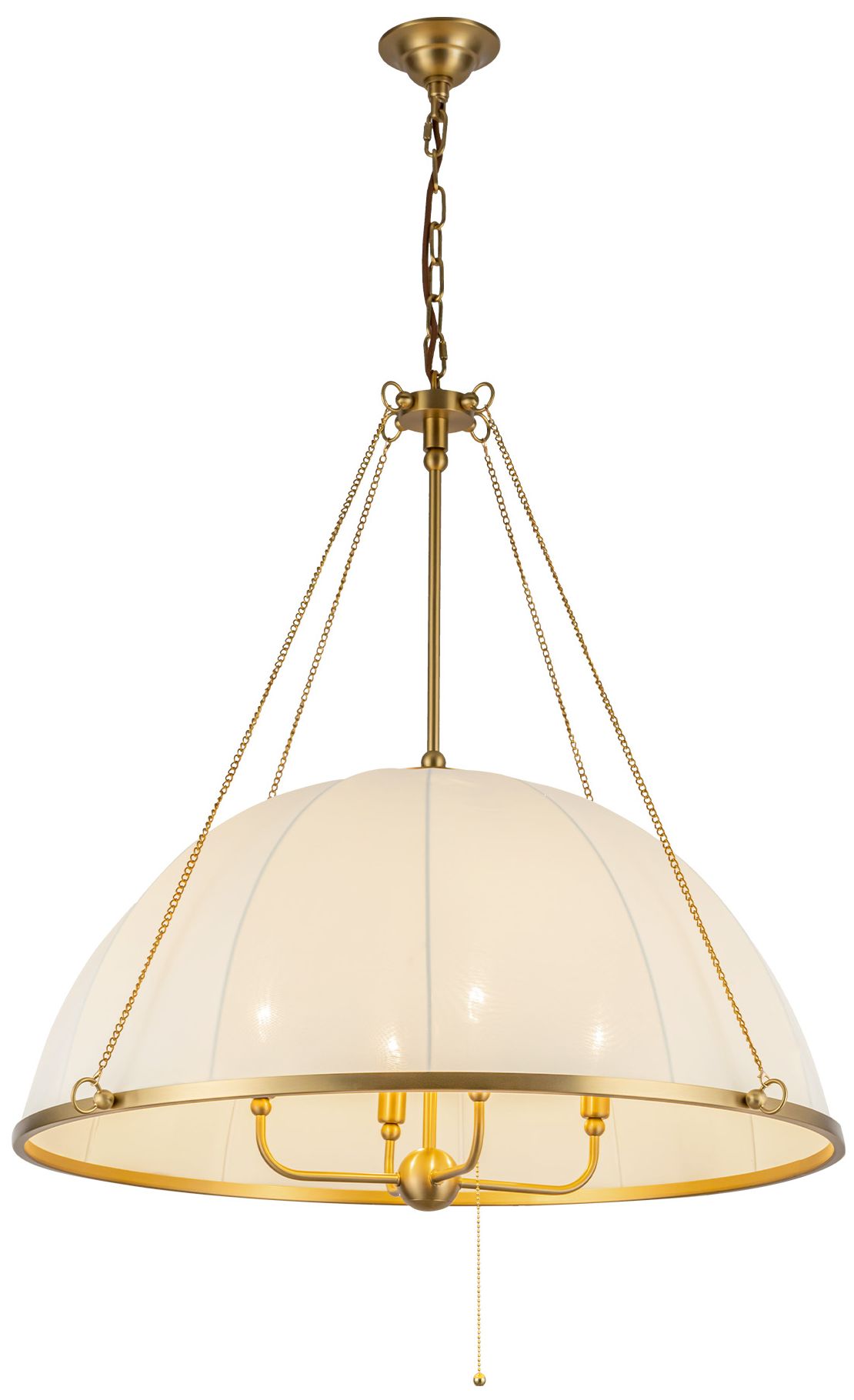Image 5 Alora Mood Crosby E12 33-in Brushed Gold Socket Chandelier more views