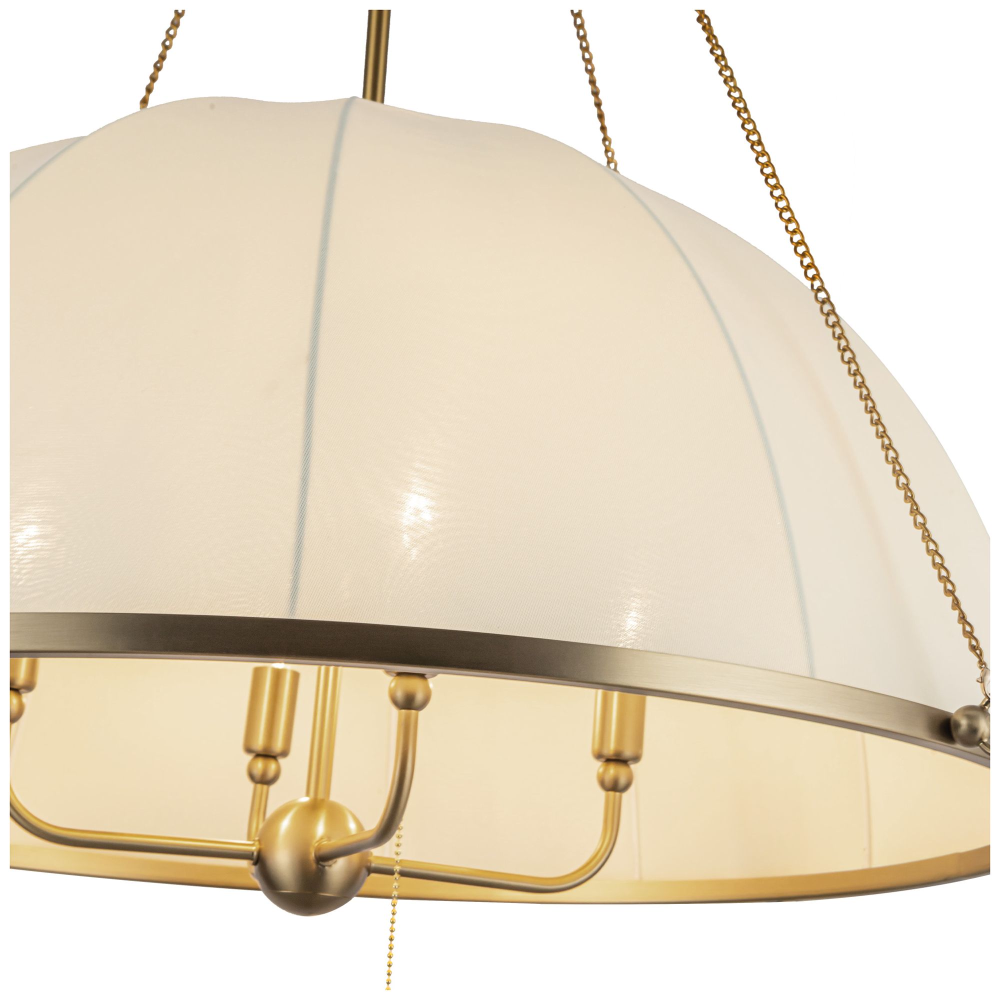 Image 6 Alora Mood Crosby E12 33-in Brushed Gold Socket Chandelier more views