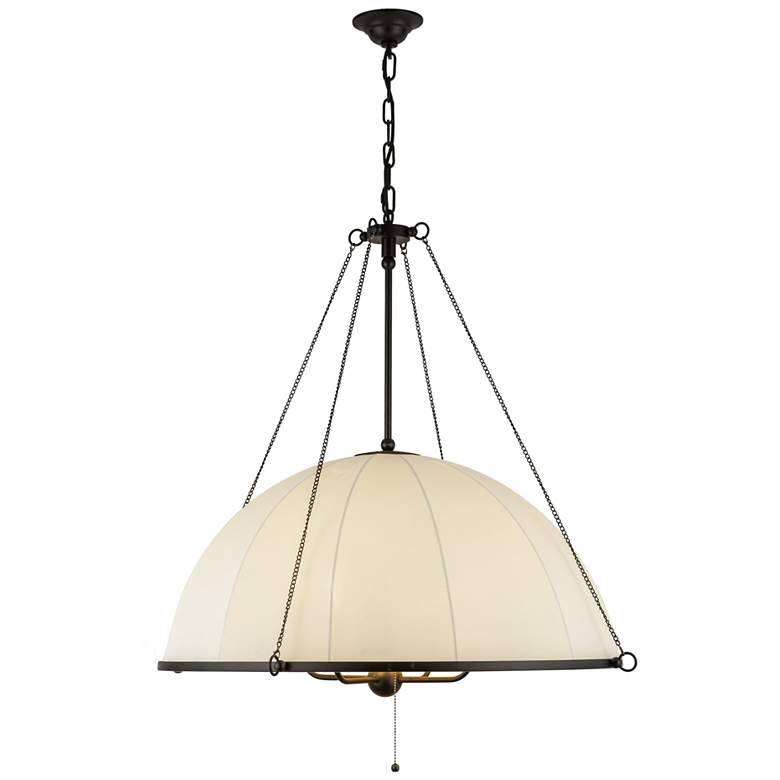 Image 1 Alora Mood Crosby E12 33-in Matte Black Socket Chandelier