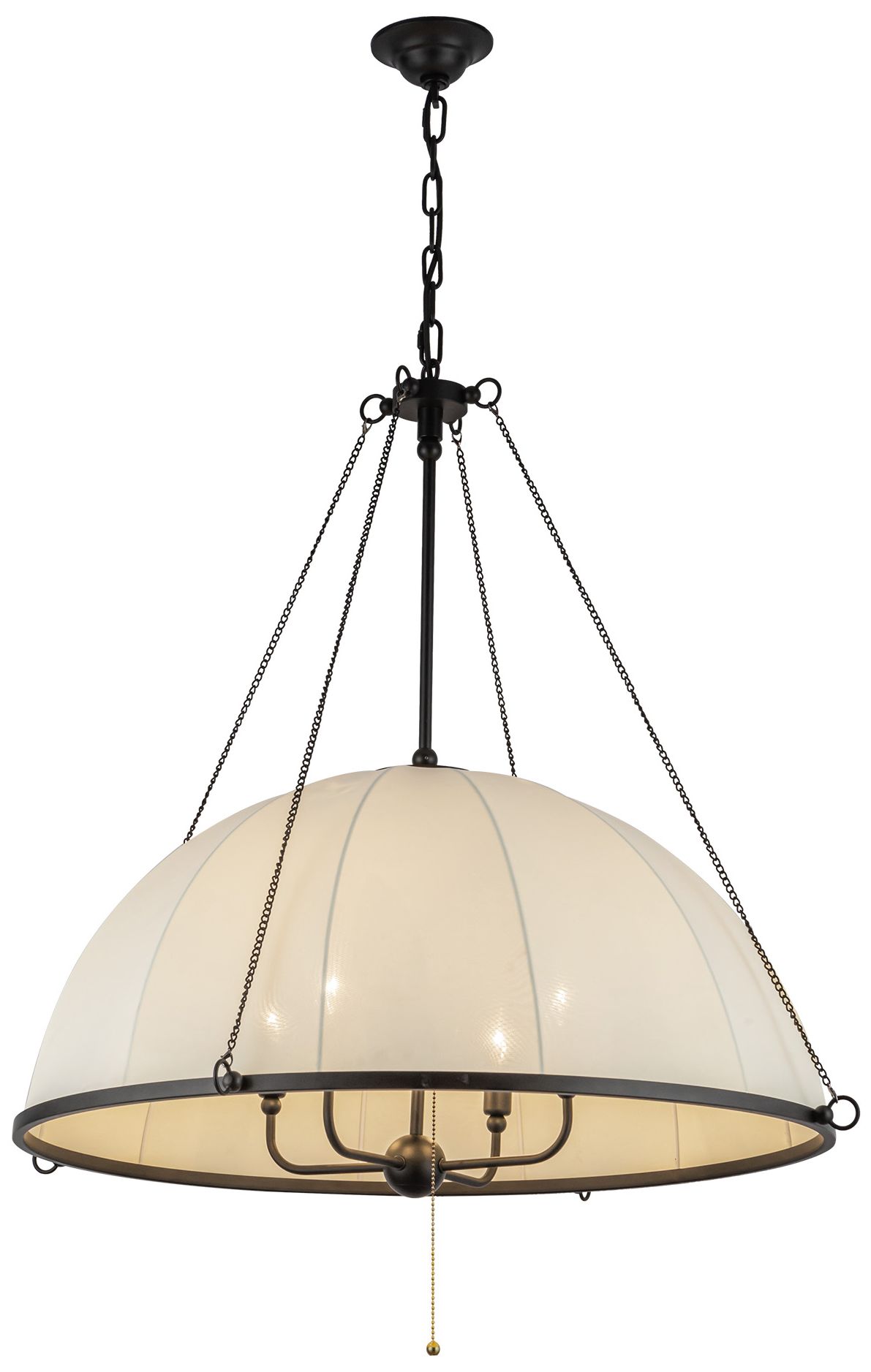 Image 2 Alora Mood Crosby E12 33-in Matte Black Socket Chandelier more views