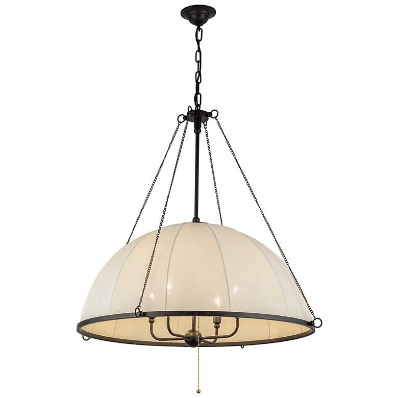 Image 2 Alora Mood Crosby E12 33-in Matte Black Socket Chandelier more views