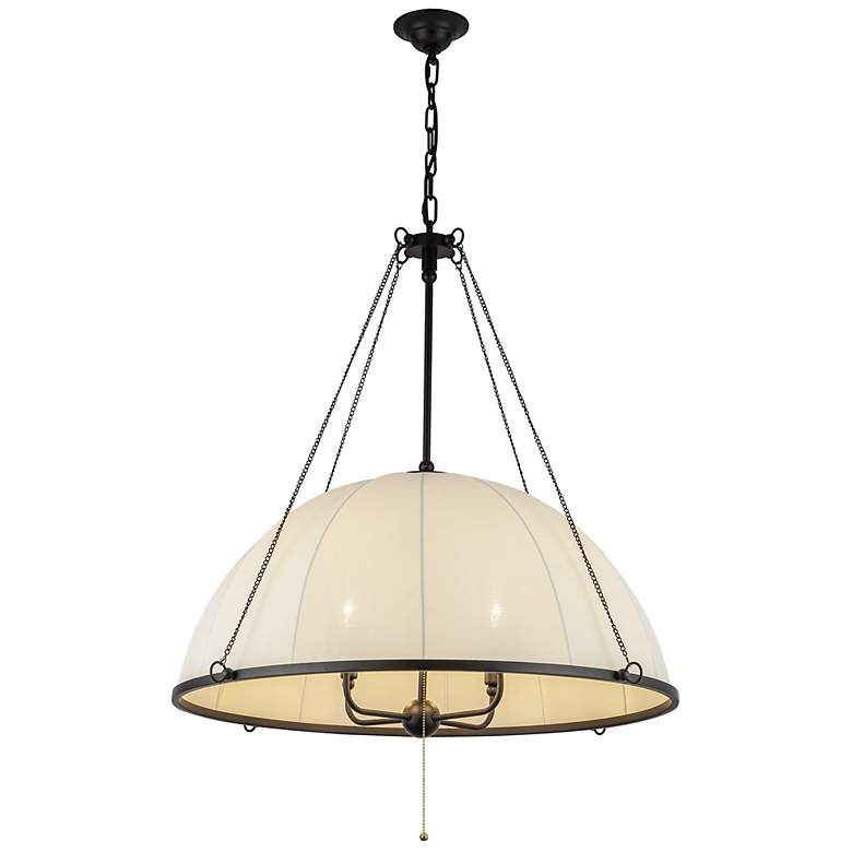 Image 3 Alora Mood Crosby E12 33-in Matte Black Socket Chandelier more views