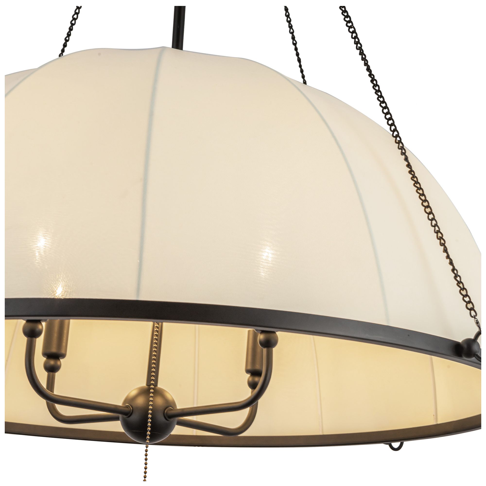 Image 4 Alora Mood Crosby E12 33-in Matte Black Socket Chandelier more views