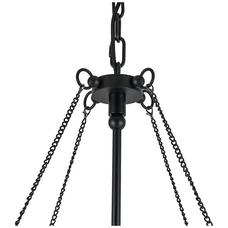 Image 5 Alora Mood Crosby E12 33-in Matte Black Socket Chandelier more views
