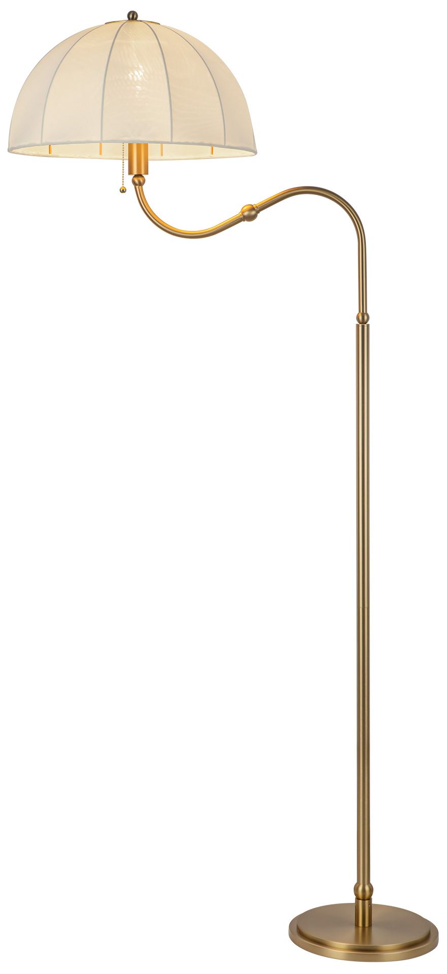 Image 3 Alora Mood Crosby E26 68-in Brushed Gold Socket Floor Lamp more views