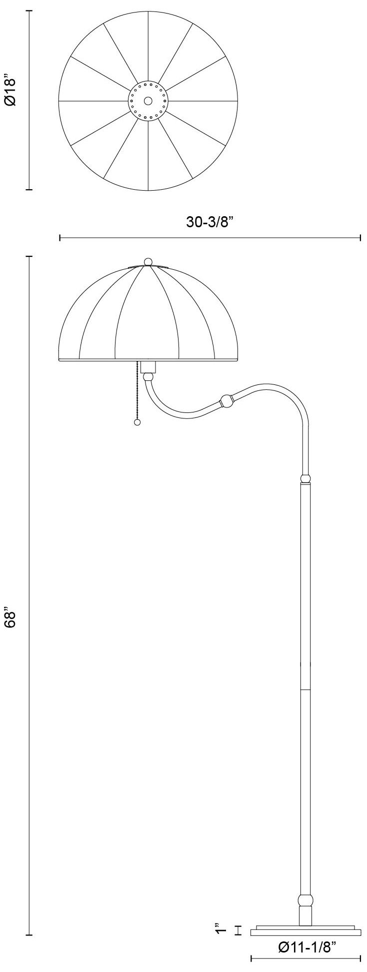 Image 6 Alora Mood Crosby E26 68-in Matte Black Socket Floor Lamp more views