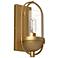 Alora Mood Cyrus E26 7-in Aged Gold/Clear Glass Wall Vanity