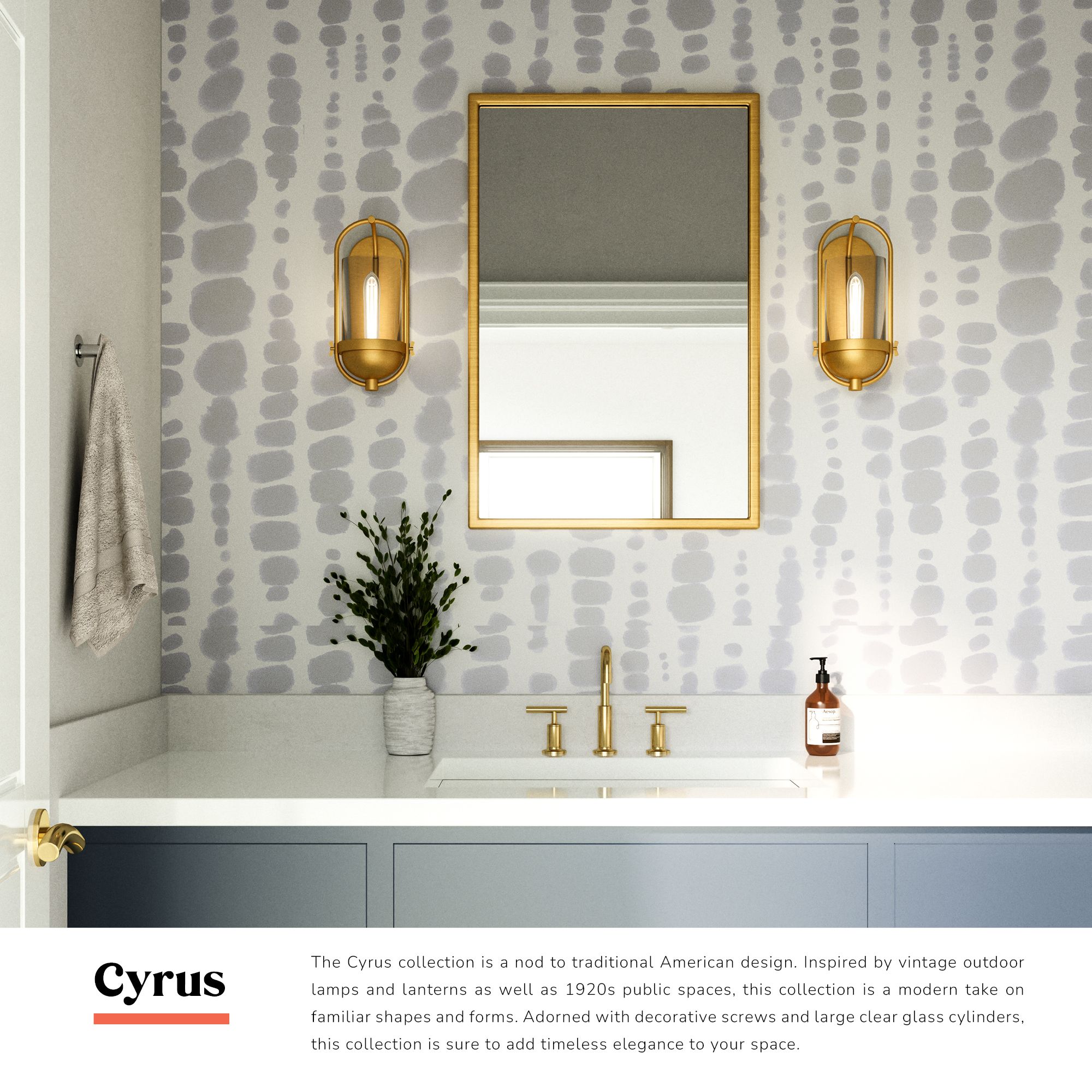 Image 2 Alora Mood Cyrus E26 7-in Clear Glass/Matte Black Wall Vanity more views