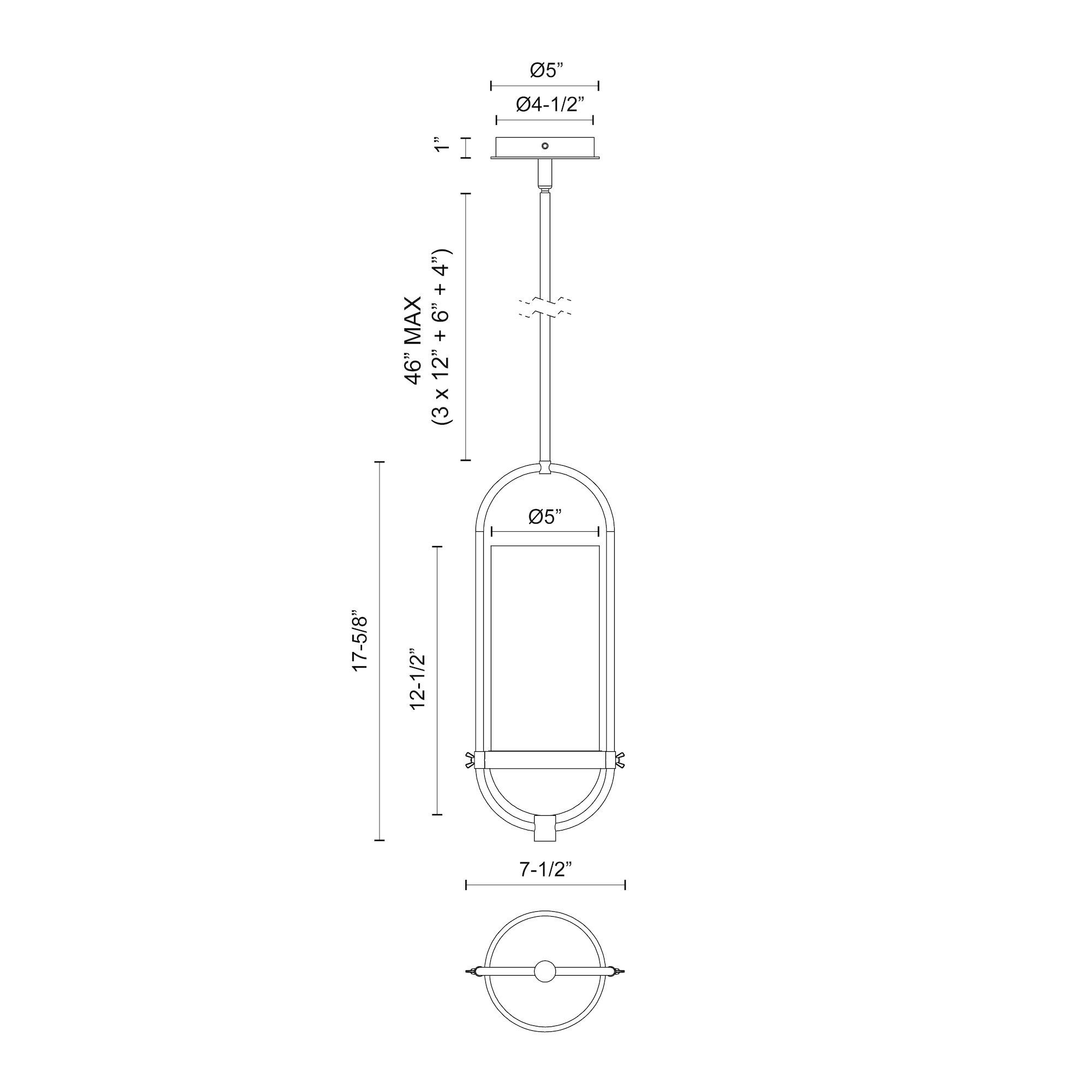Image 5 Alora Mood Cyrus E26 8-in Aged Gold/Clear Glass Pendant more views