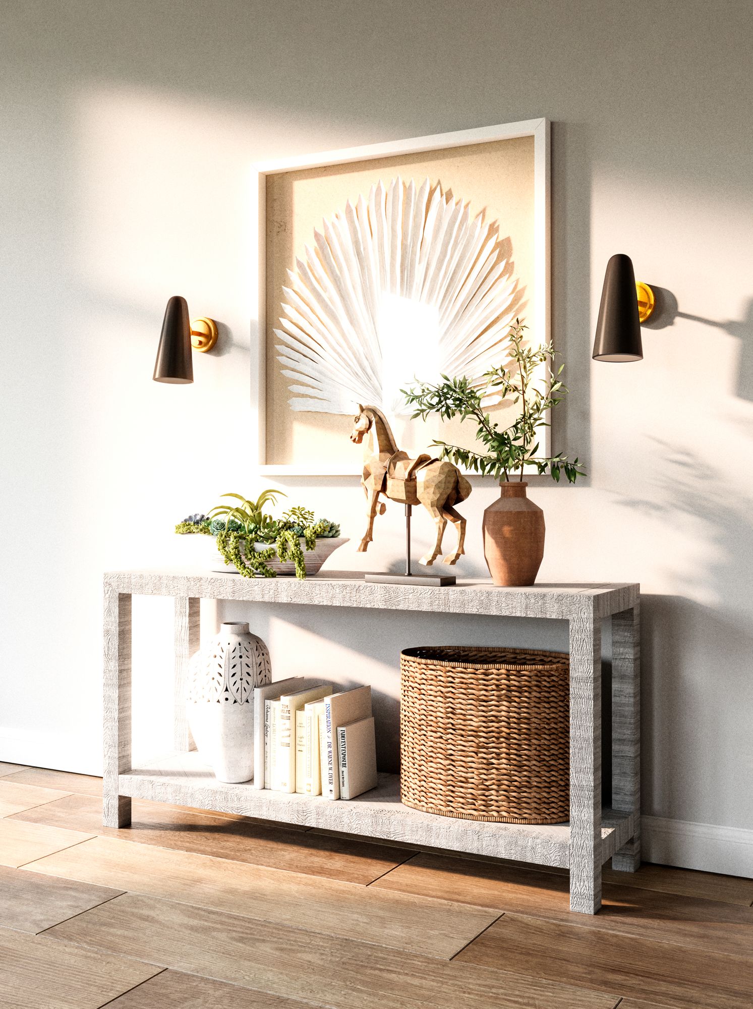 Image 2 Alora Mood Daniel E26 5-in Aged Gold/White Wall Vanity more views