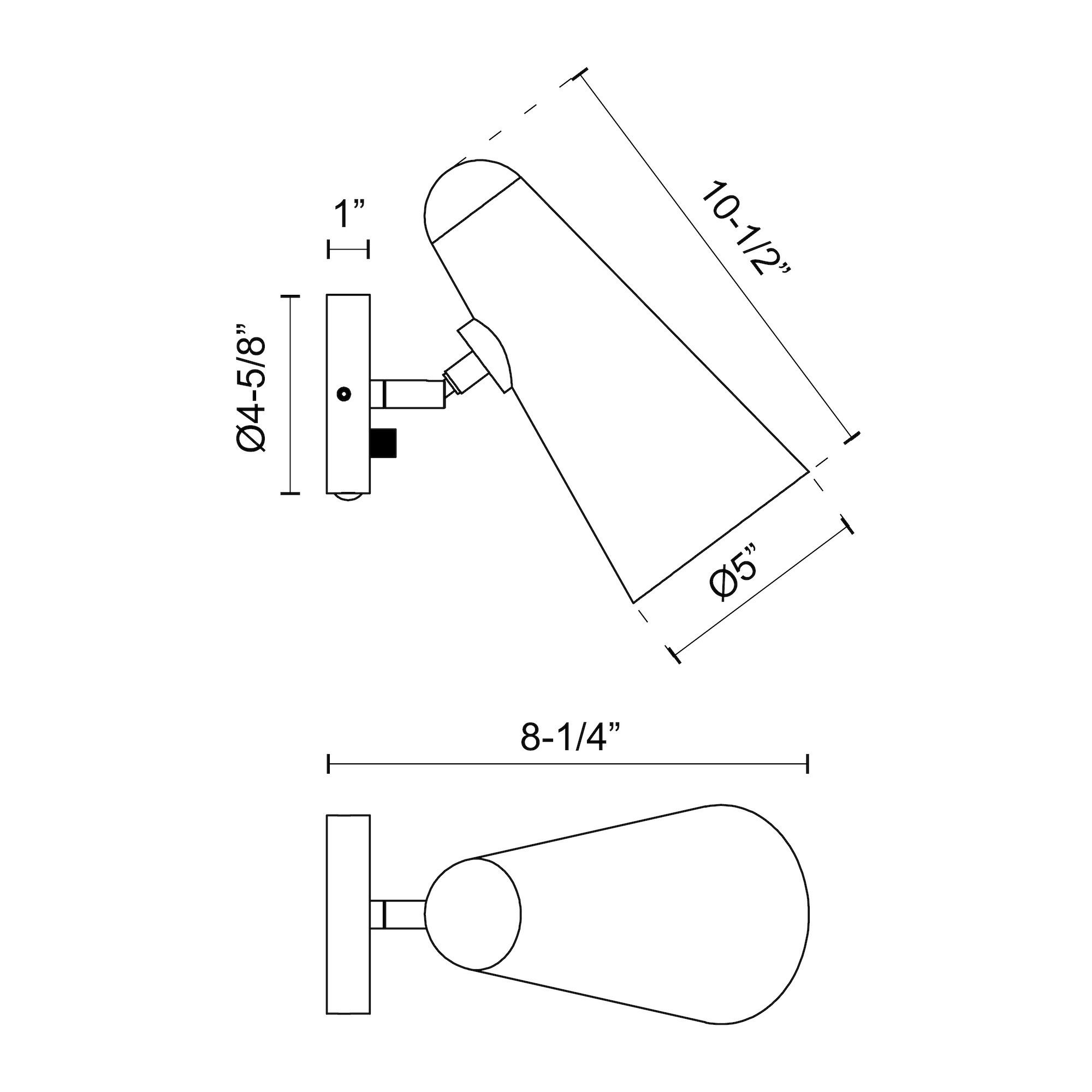 Image 5 Alora Mood Daniel E26 5-in Aged Gold/White Wall Vanity more views