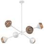 2_Alora Mood Daphne E12 38-in White/Brown Cotton Rope Chandelier more views