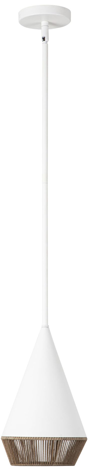 Image 2 Alora Mood Daphne E26 7-in White/Brown Cotton Rope Pendant more views