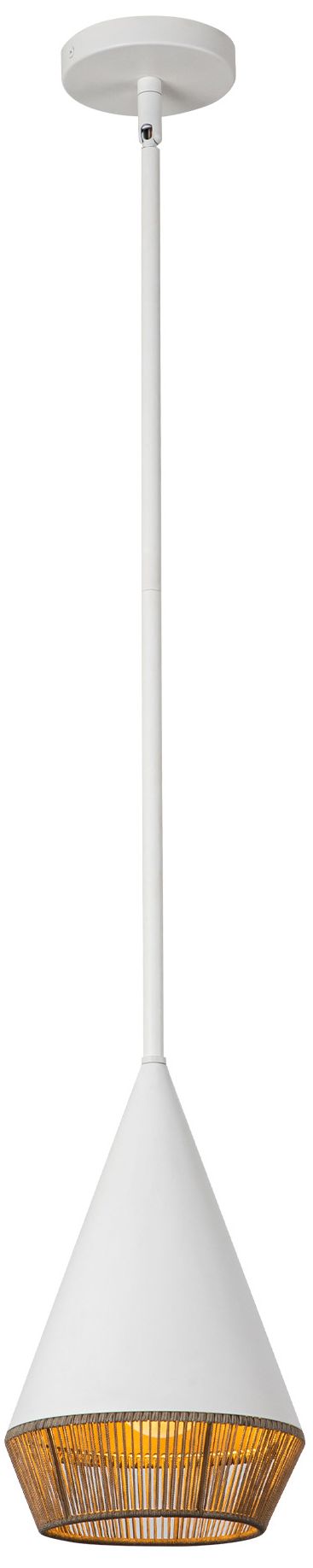 Image 3 Alora Mood Daphne E26 7-in White/Brown Cotton Rope Pendant more views