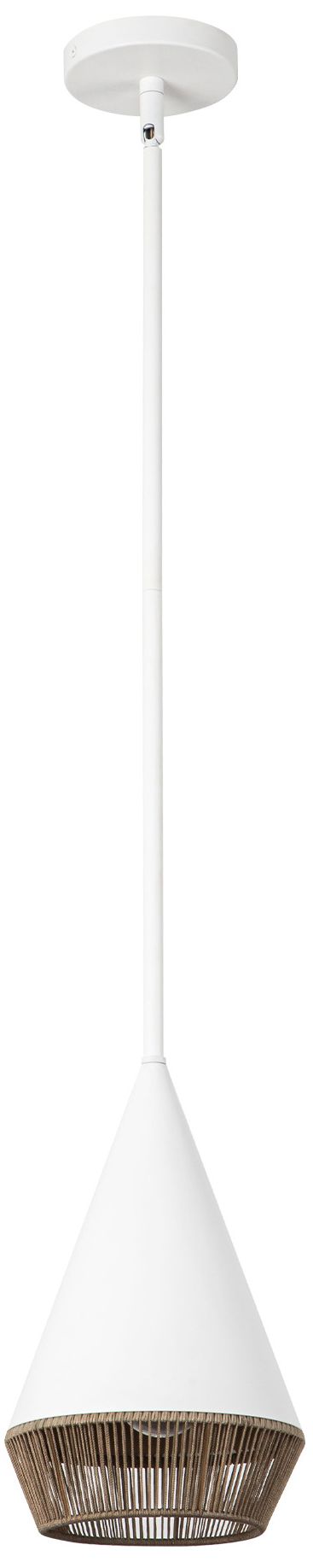 Image 4 Alora Mood Daphne E26 7-in White/Brown Cotton Rope Pendant more views