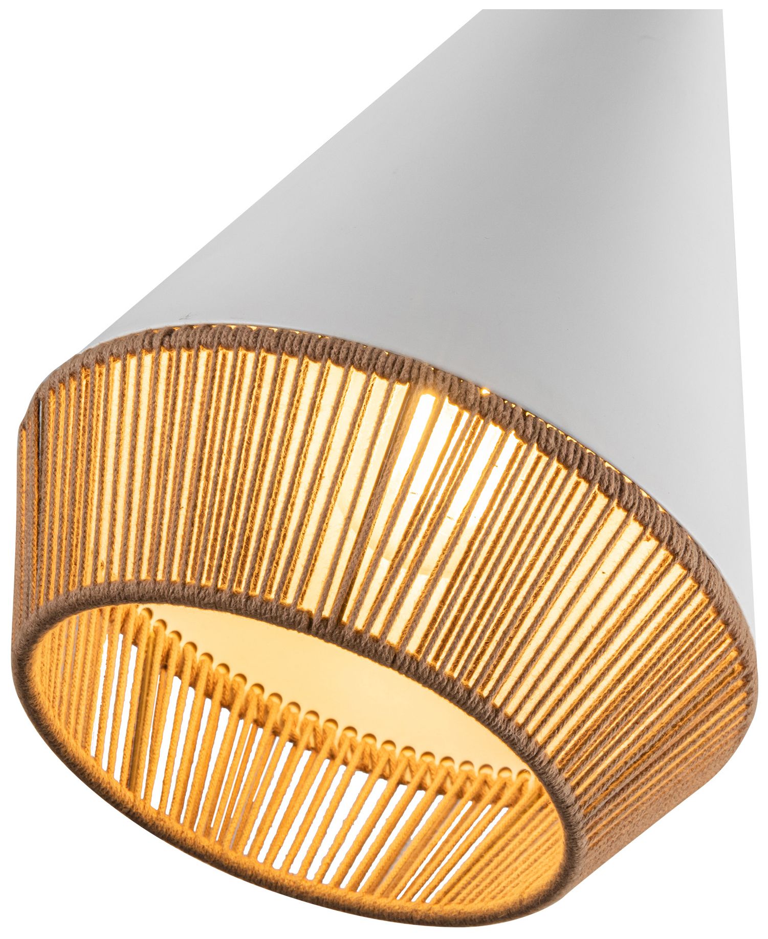 Image 5 Alora Mood Daphne E26 7-in White/Brown Cotton Rope Pendant more views