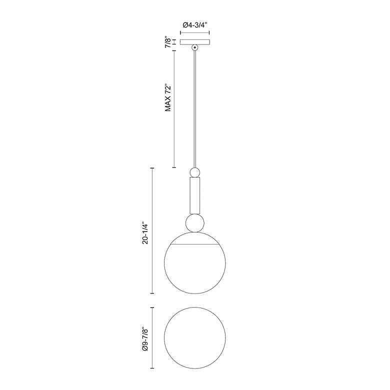 Image 5 Alora Mood Delilah E26 10-in Clear Glass/Matte Black Pendant more views