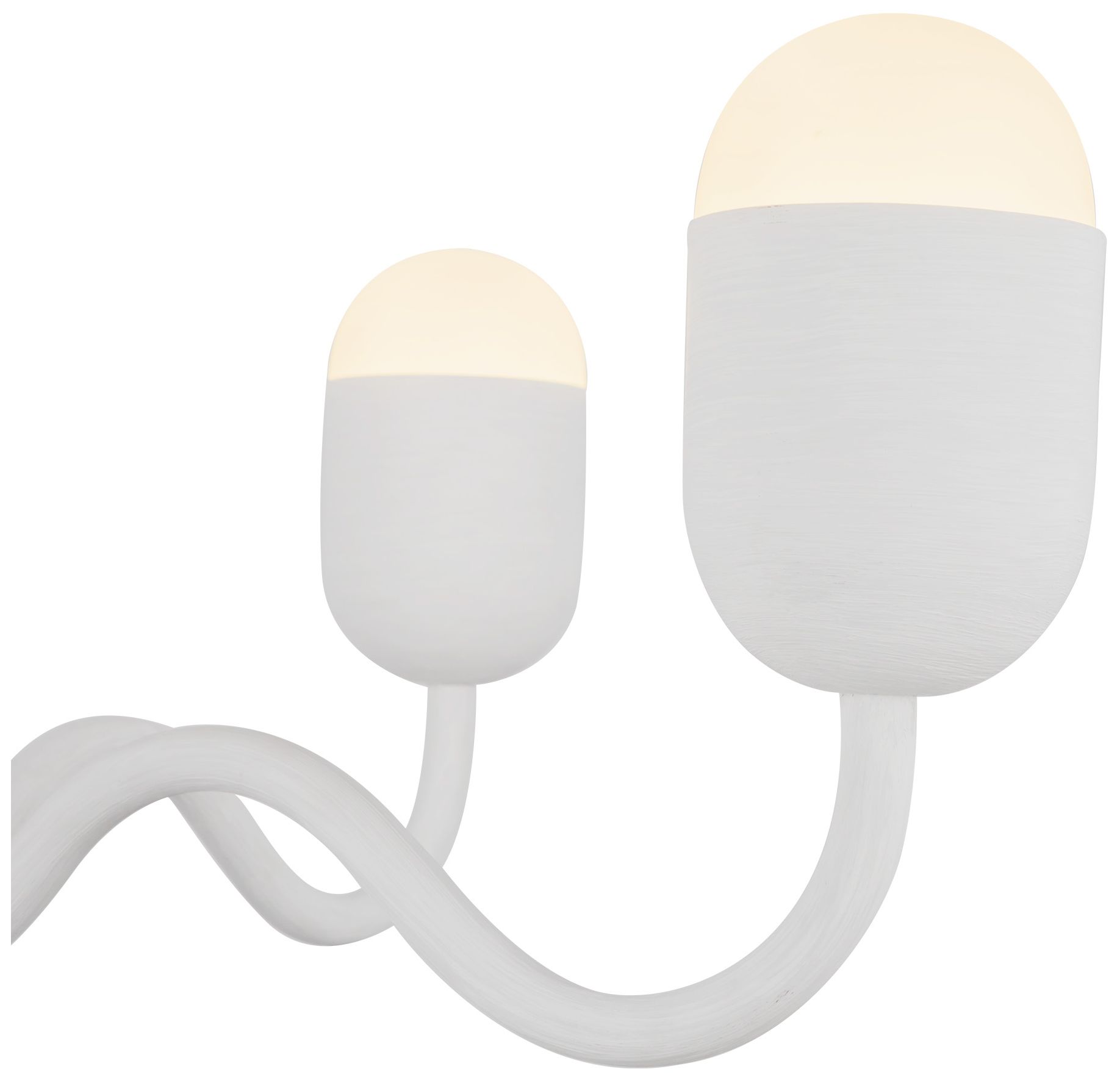 Image 3 Alora Mood Effie E12 27-in Antique White/Opal Glass Socket Chandelier more views