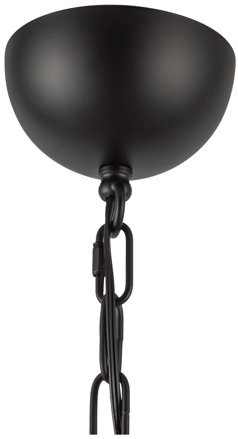 Image 5 Alora Mood Effie E12 27-in Matte Black/Opal Glass Socket Chandelier more views