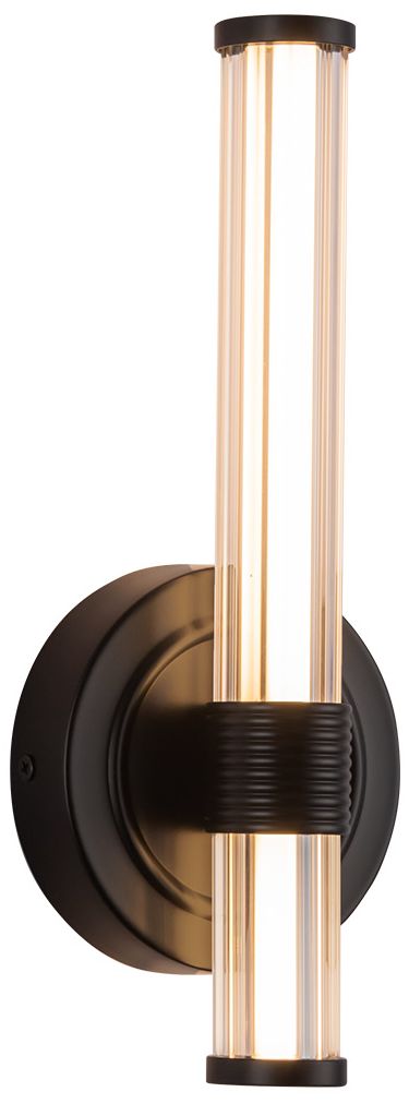 Image 2 Alora Mood Elsie LED 12-in Matte Black Wall Vanity more views