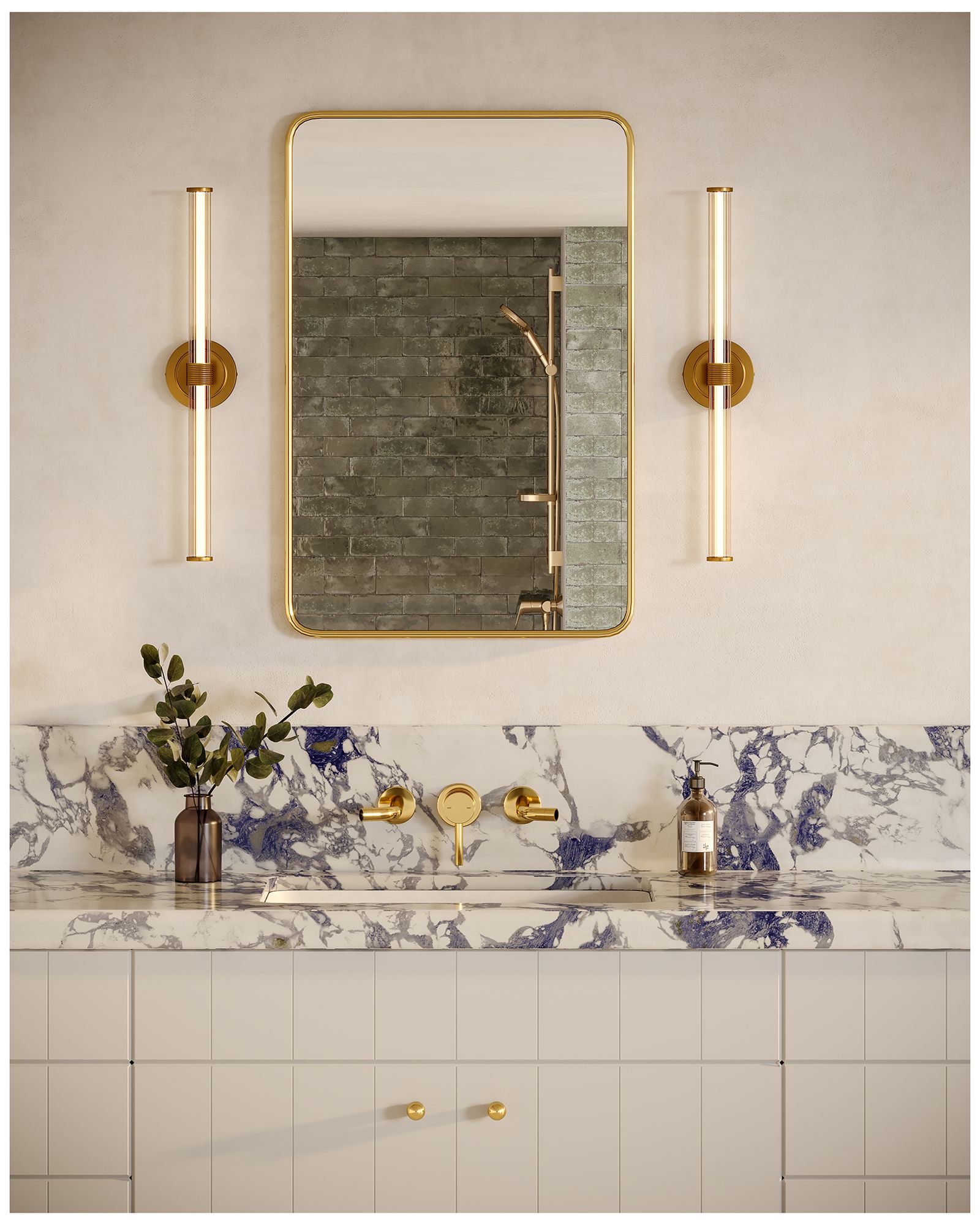 Image 3 Alora Mood Elsie LED 24-in Brushed Gold Wall Vanity more views