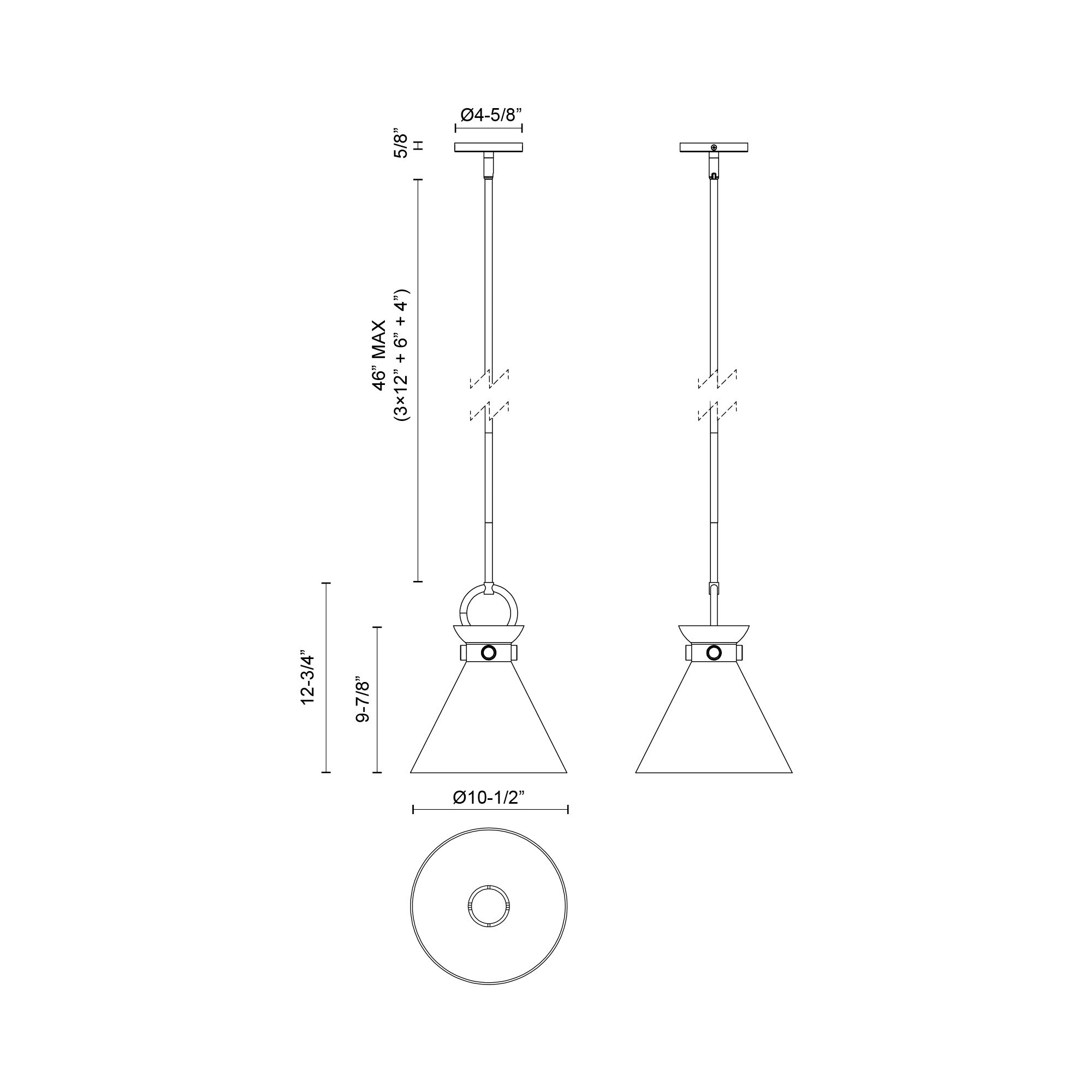 Image 5 Alora Mood Emerson E26 11-in Aged Gold/Glossy Opal Glass Pendant more views