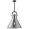Alora Mood Emerson E26 18-in Matte Black/Smoked Pendant
