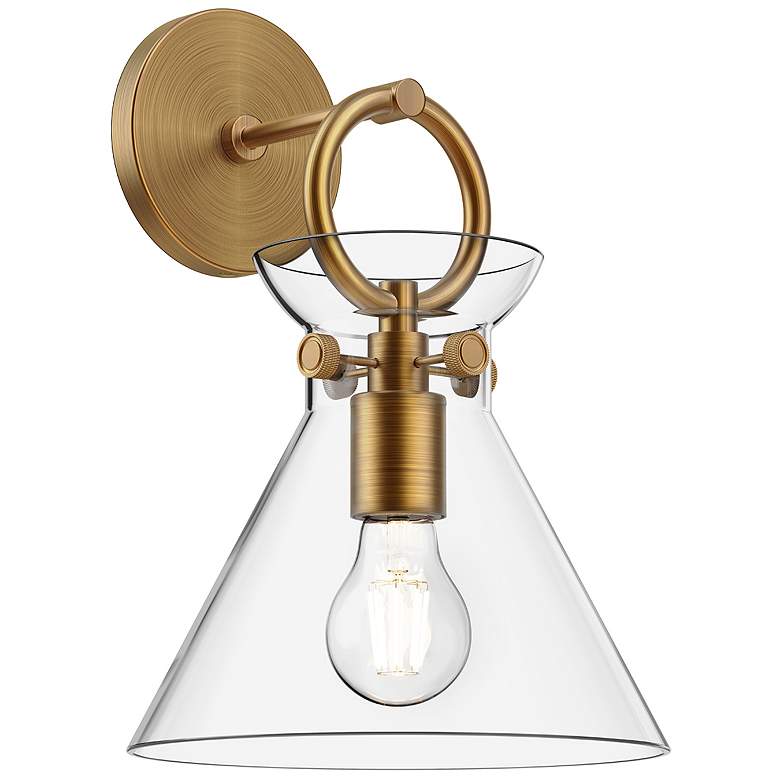 Image 1 Alora Mood Emerson E26 9-in Aged Gold/Clear Wall Vanity