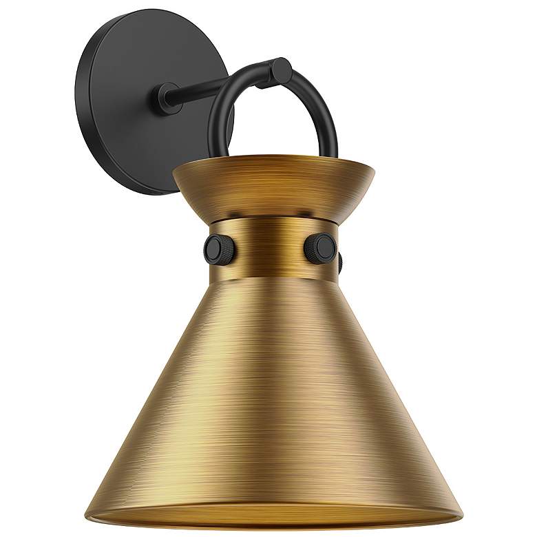 Image 1 Alora Mood Emerson E26 9-in Matte Black/Aged Gold Wall Vanity