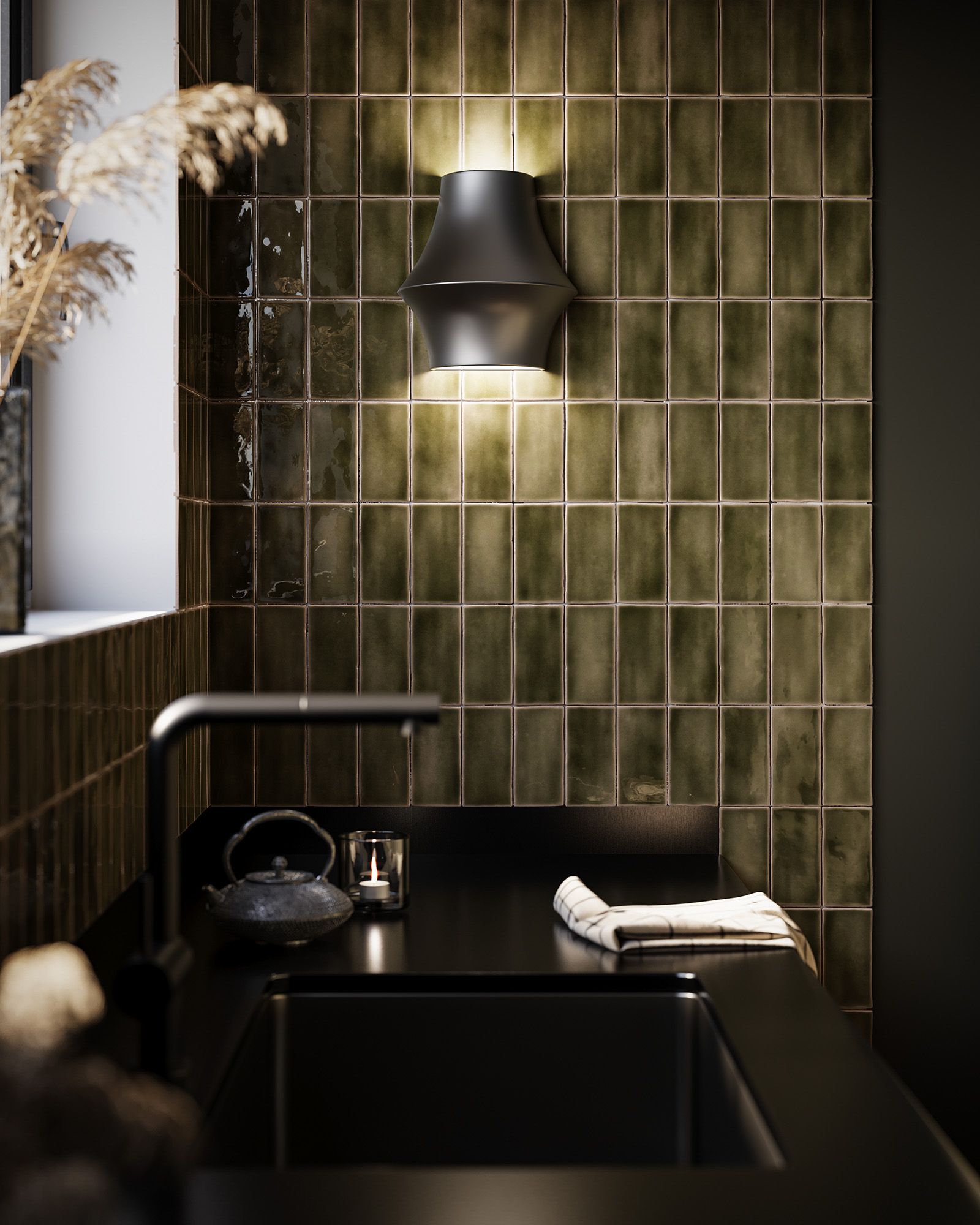 Image 2 Alora Mood Emiko E12 10-in Matte Black Wall Vanity more views