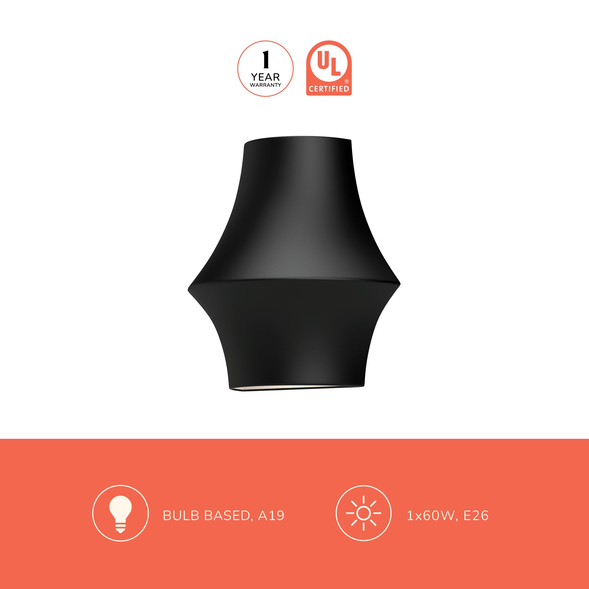 Image 4 Alora Mood Emiko E12 10-in Matte Black Wall Vanity more views