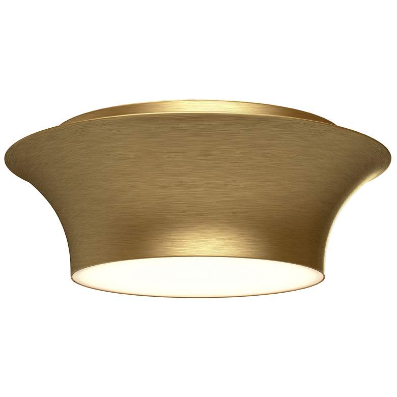 Image 1 Alora Mood Emiko E26 12-in Brushed Gold Flush Mount