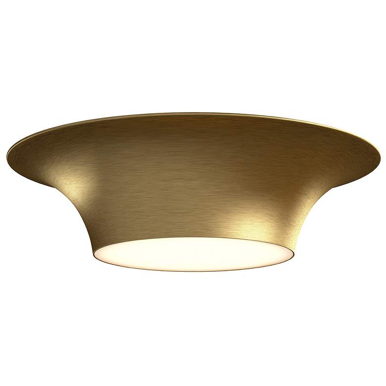 Image 1 Alora Mood Emiko E26 16-in Brushed Gold Flush Mount