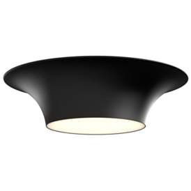 Image1 of Alora Mood Emiko E26 16-in Matte Black Flush Mount