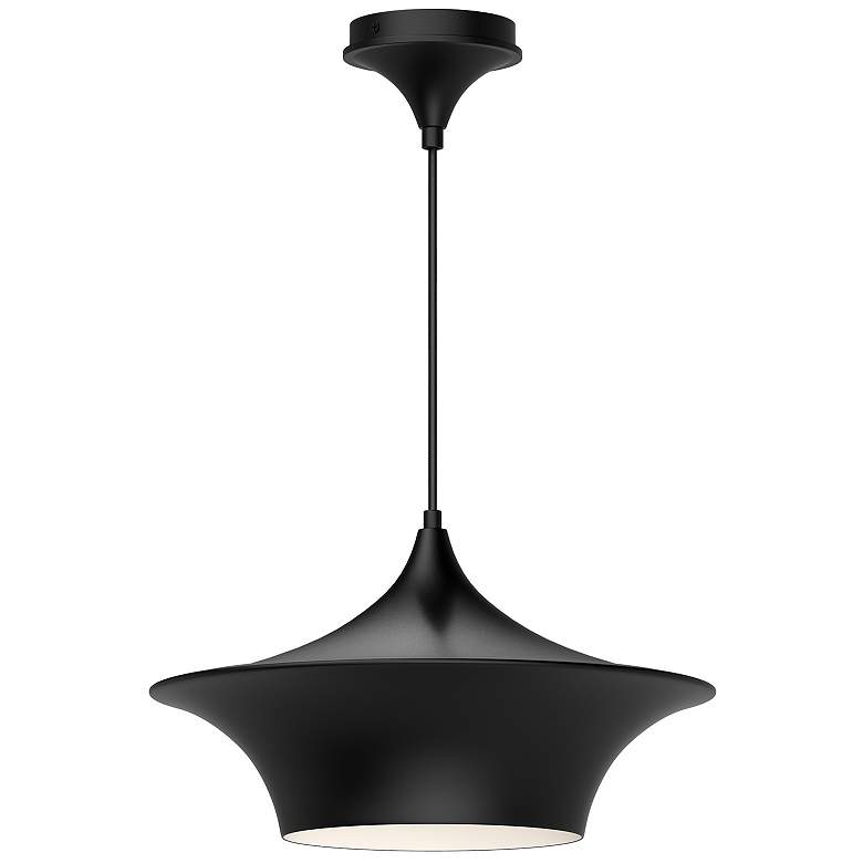 Image 1 Alora Mood Emiko E26 16-in Matte Black Pendant