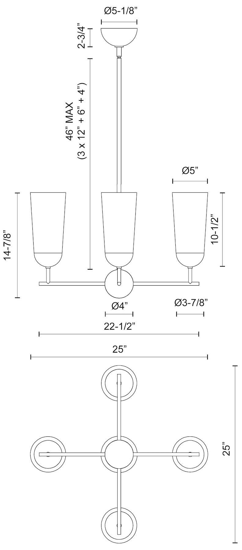 Image 3 Alora Mood Emil E26 25-in Aged Gold/Walnut 4 Lights Chandeliers more views