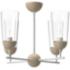 Alora Mood Emil E26 25-in White/White Oak 4 Lights Chandeliers