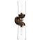 Alora Mood Emil E26 5-in Aged Gold/Walnut Wall Vanity