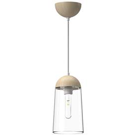 Image1 of Alora Mood Emil E26 6-in White/White Oak Pendant