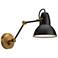 Alora Mood Felix E26 6-in Aged Gold/Matte Black Wall Vanity
