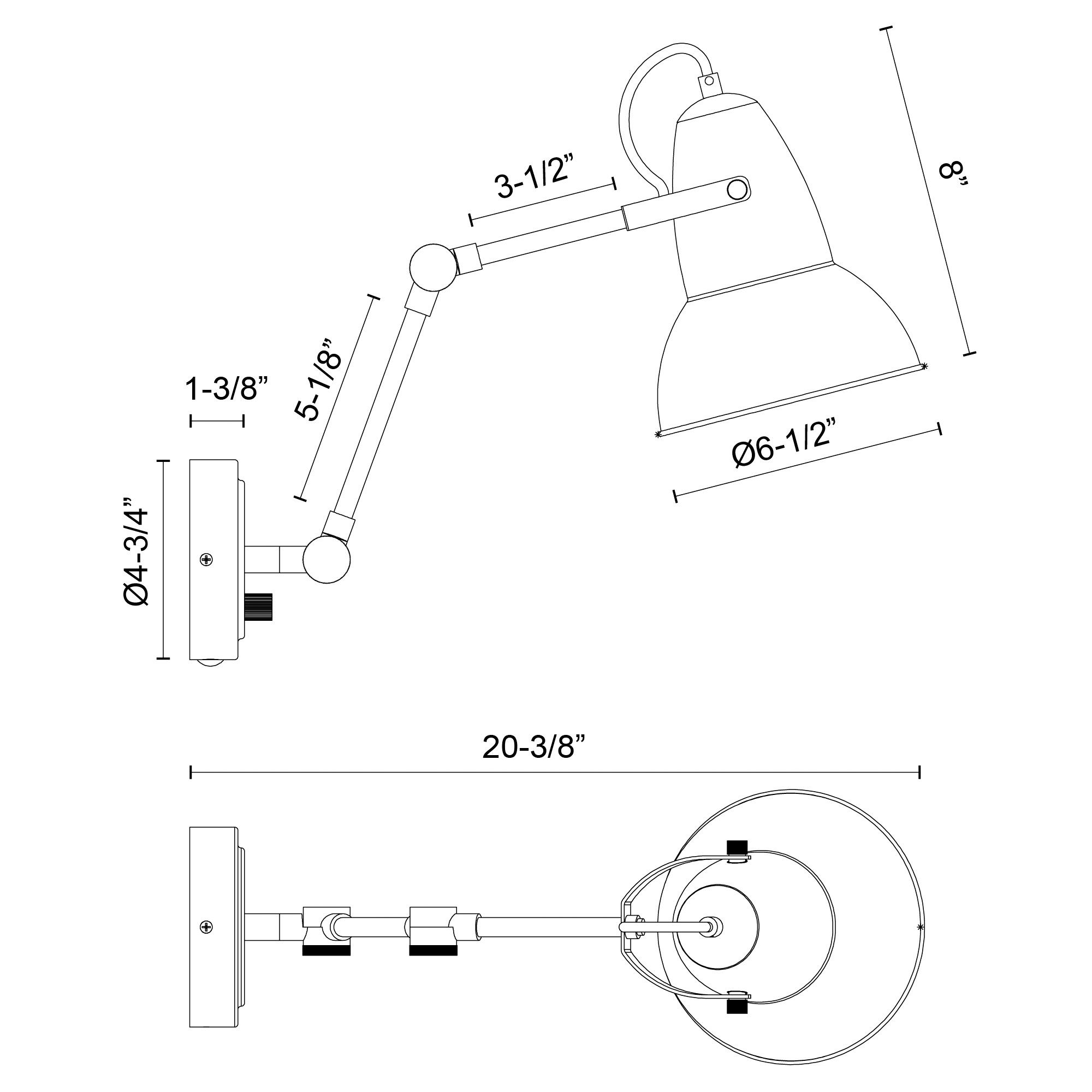 Image 5 Alora Mood Felix E26 6-in Aged Gold/Matte Black Wall Vanity more views