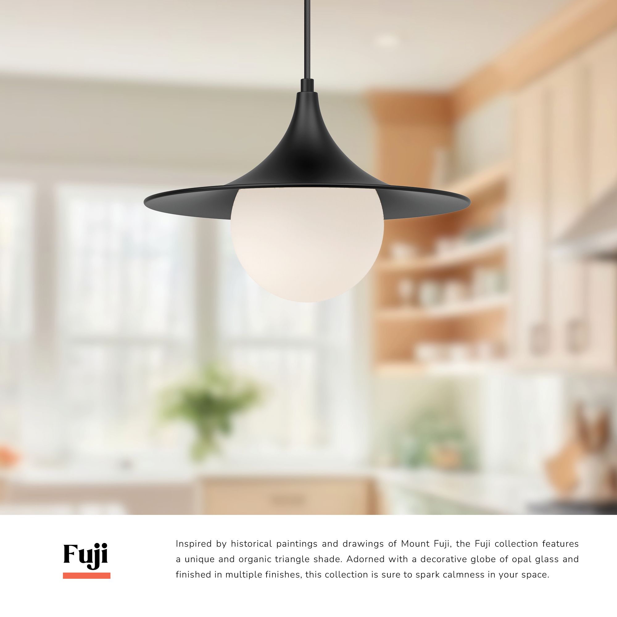 Image 3 Alora Mood Fuji E26 12-in Brushed Gold/Opal Matte Glass Pendant more views