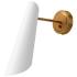 Alora Mood Gabriel E26 5-in Aged Gold/White Wall Vanity