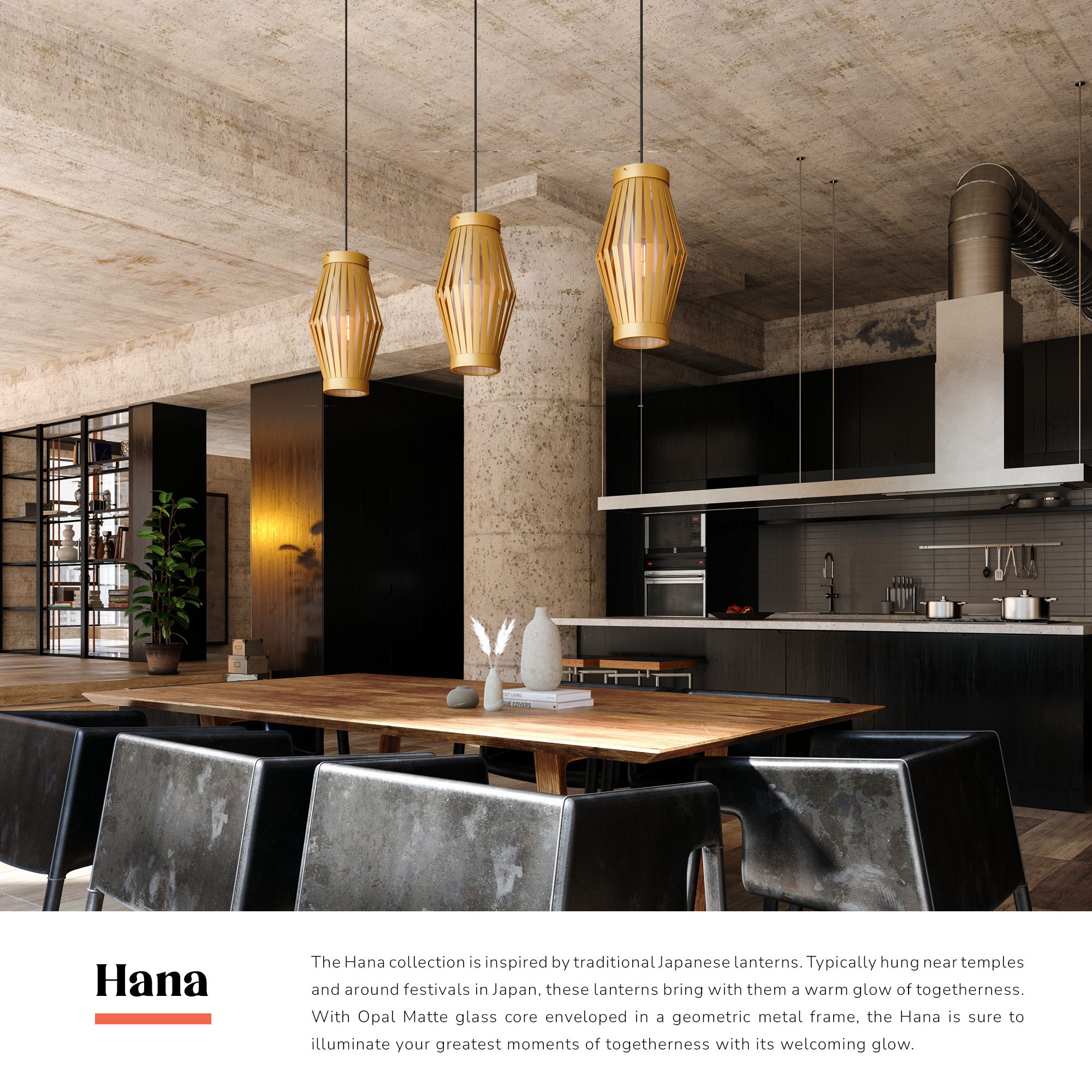 Image 3 Alora Mood Hana E26 9-in Matte Black/Opal Matte Glass Pendant more views