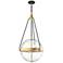 Alora Mood Harmony E26 18-in Brushed Gold/ Clear Water Glass Pendant