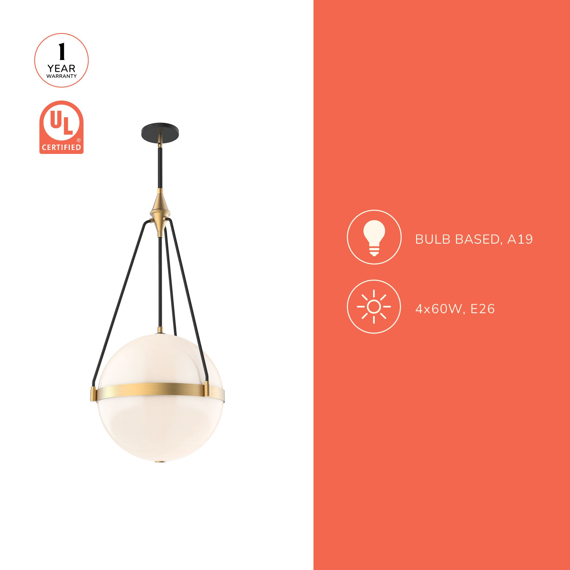 Image 4 Alora Mood Harmony E26 18-in Brushed Gold/ Clear Water Glass Pendant more views