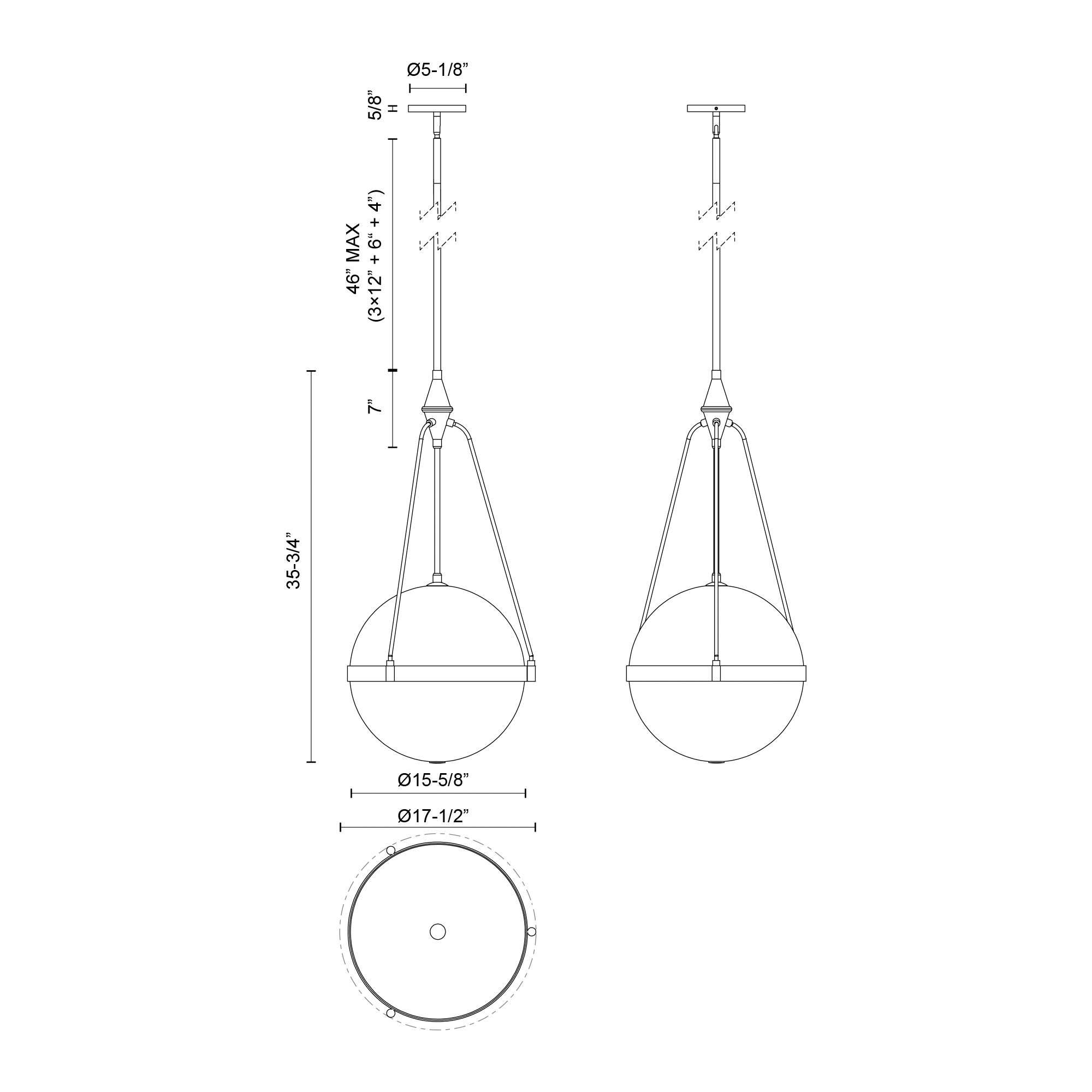 Image 6 Alora Mood Harmony E26 18-in Matte Black/Clear Water Glass Pendant more views