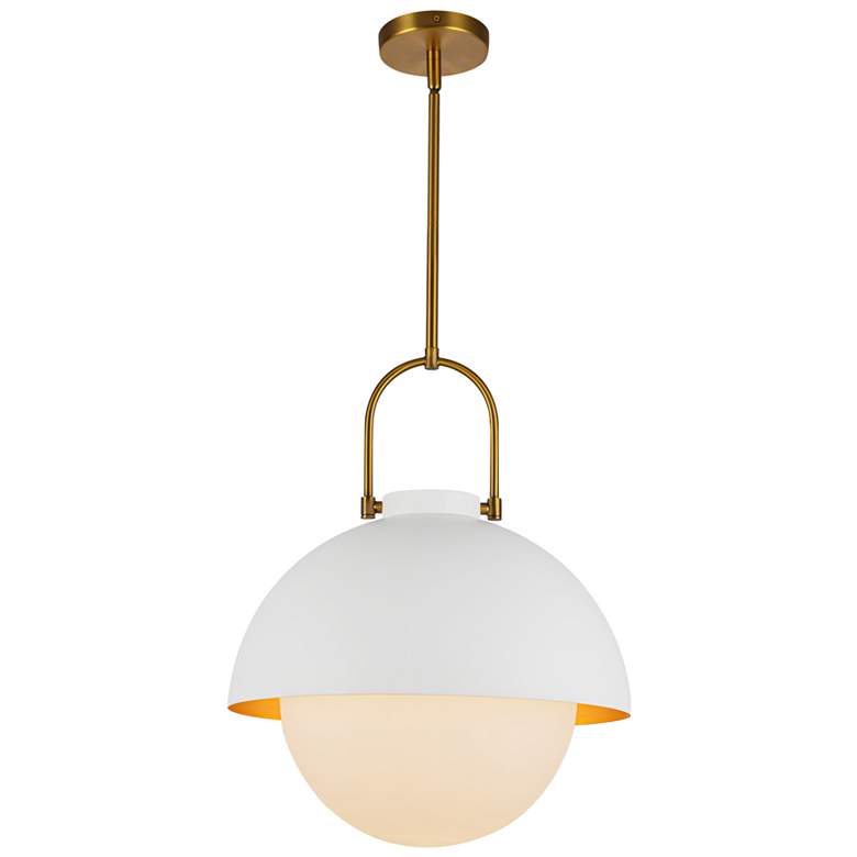 Image 1 Alora Mood Harper E26 16-in White/Opal Glass Pendant