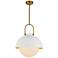 Alora Mood Harper E26 16-in White/Opal Glass Pendant