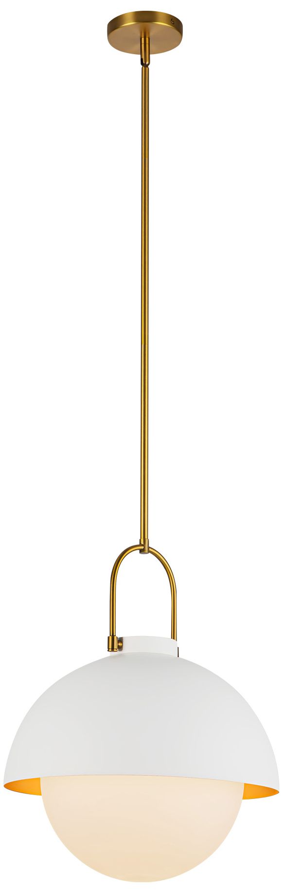 Image 2 Alora Mood Harper E26 16-in White/Opal Glass Pendant more views